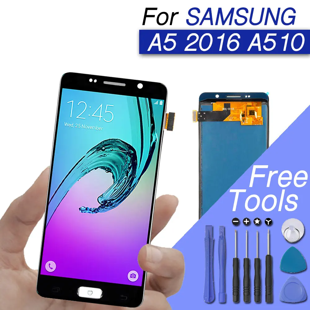 PrepairP ЖК-экран для Samsung Galaxy A5 дисплей экран дигитайзер сборка galaxy 2016 A510 A510F A510M SM-A510F