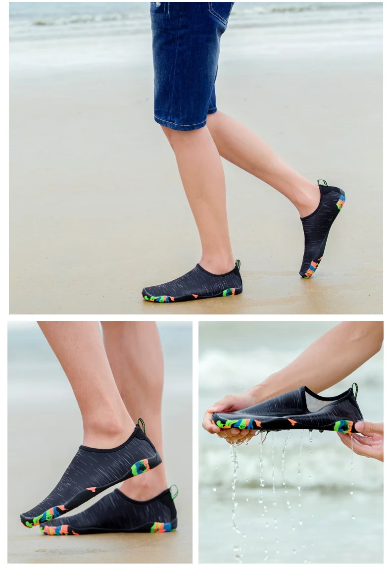 Мужская пляжная водонепроницаемая обувь; Уличная обувь для плавания; спортивная обувь; легкие слипоны; обувь для плавания; tenis feminino esportivo