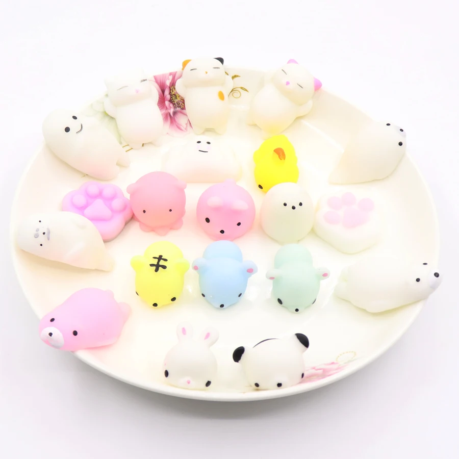 Hot Dropshipping Cute Mochi Funny Toy Squeeze Cat Healing Fun Kids Kawaii Kids Adult Antistress Toy Stress Reliever Decor Stress Reliever Funny Toysantistress Toy Aliexpress