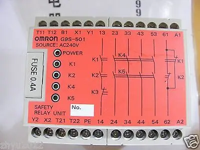 DHL/EMS 1pc USED original for Omron G9S-501 Safety Relay Unit tested |