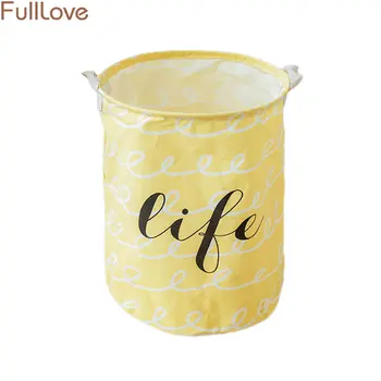 

35*45cm Letters Printed Storage Basket for Toys Clothes Organizer 2018 Nordic Fabric Laundry Basket Home Organization & Storage