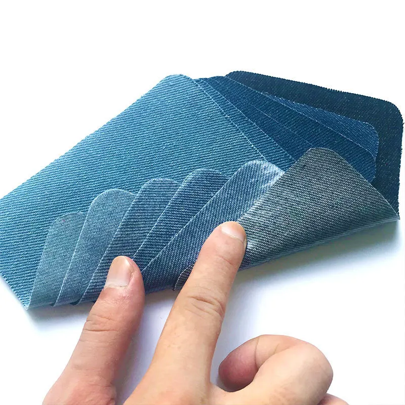 Multi Styles Denim Patch for Jeans Iron On Fabric Patch Adhesive Patch for  Clothing Pant Repair Fabric No Sew Patch with Sewing