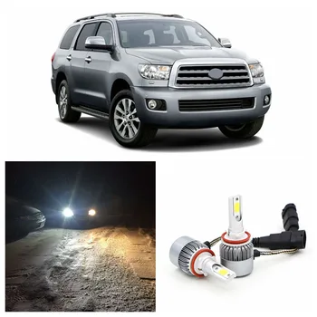 

Edislight 72W 7600LM High Power White Car Bulbs Light Low Beam LED Headlight For 2008-2016 Toyota Sequoia Headlamp 6000K
