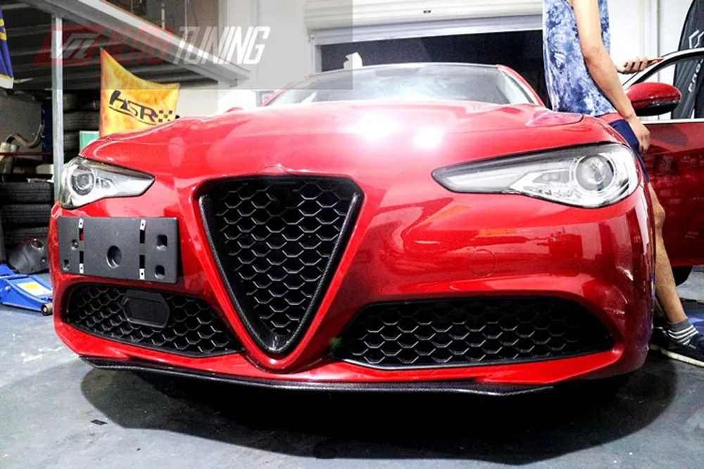 Giulia передний бампер передний спойлер выхлопной наконечник для Alfa Romeo Giulia