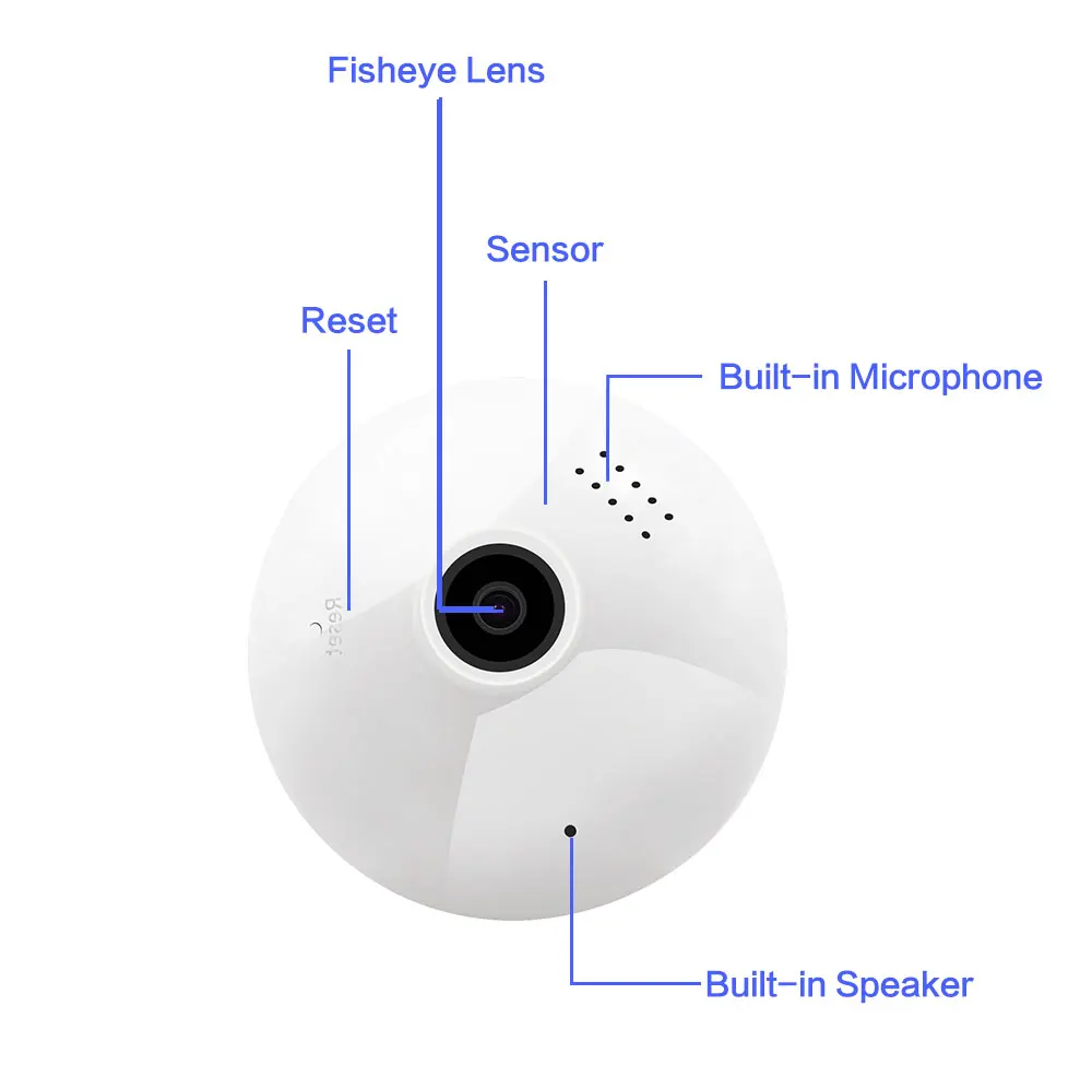 SDETER, 960 P, ламповый светильник, беспроводная ip-камера, 360 градусов, панорамная, рыбий глаз, камера видеонаблюдения, Wifi, P2P, камера обнаружения движения, IP