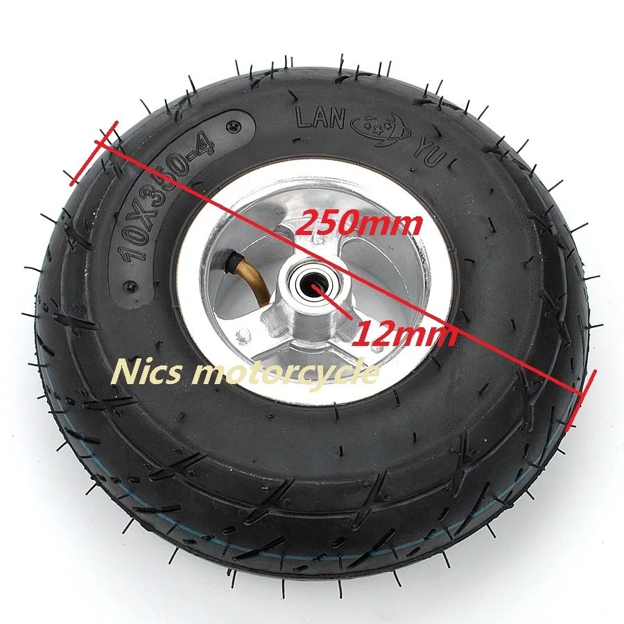 Электрический Скутер колеса курган колеса и шины-10*350-4(надутые шины) тележка
