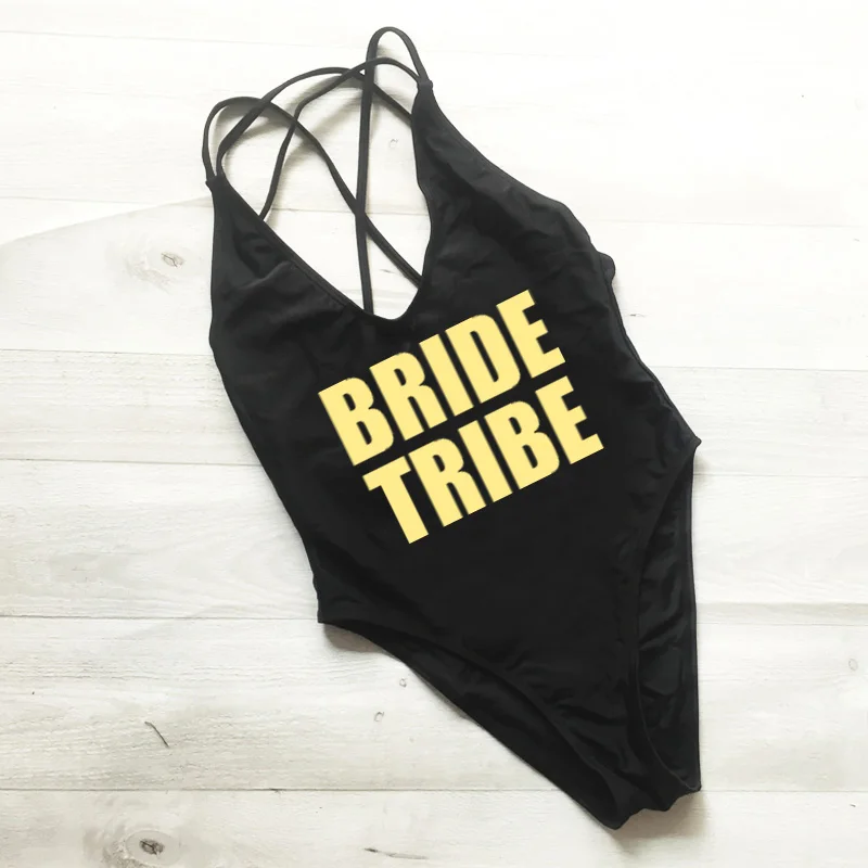 black bride tribe swimsuit