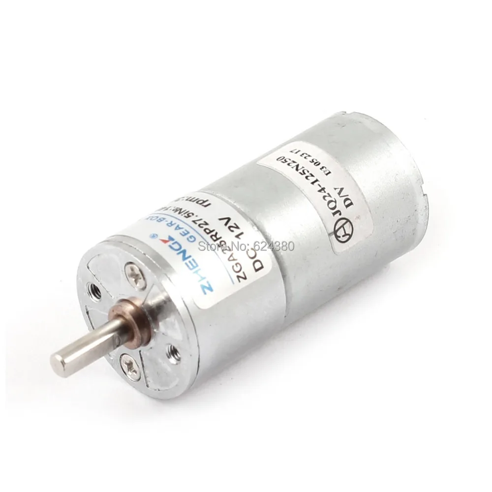 DC 12V 300RPM Speed Reduce Gearbox Electric Geared Gear Motor 4mm