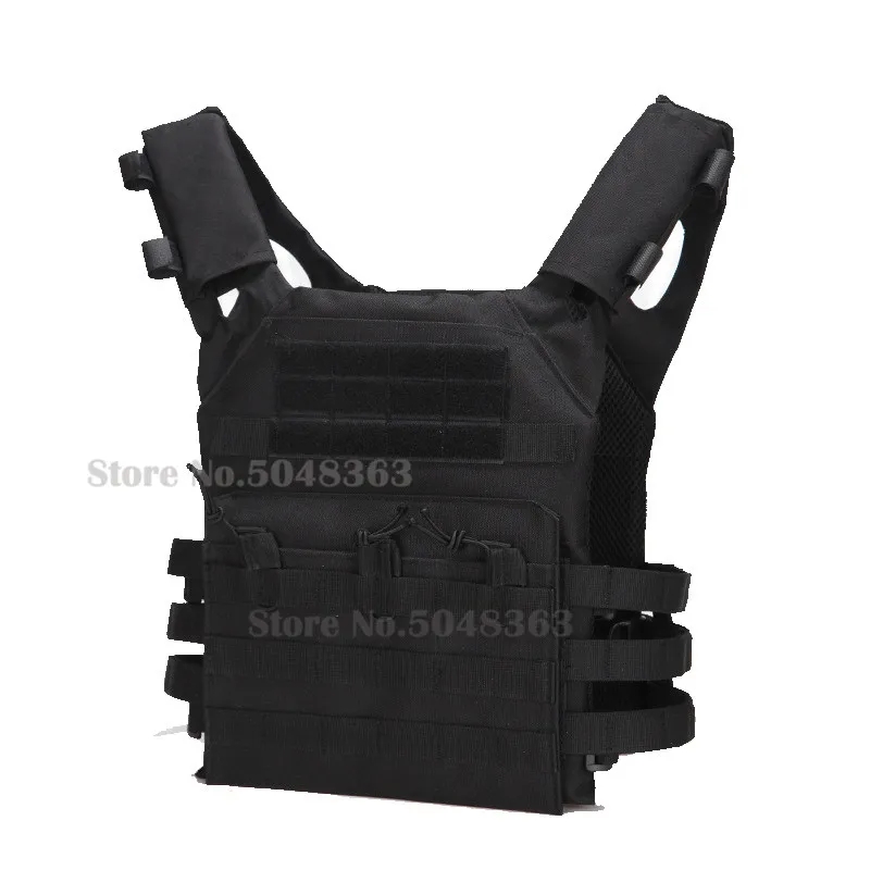 Hunting Tactical Body Armor JPC Molle Plate Carrier Vest Outdoor CS Game Paintball Airsoft Vest Military Equipment - Цвет: Black