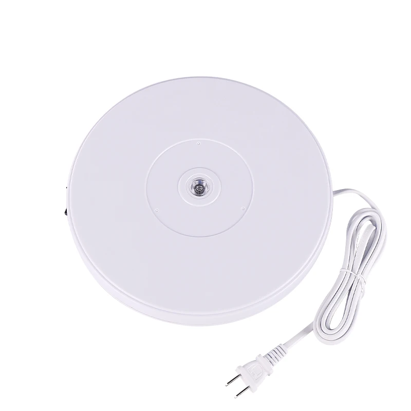 

10" 25cm Led Light 360 Degree Electric Rotating Turntable for Photography Max Load 10kg 220V 110V