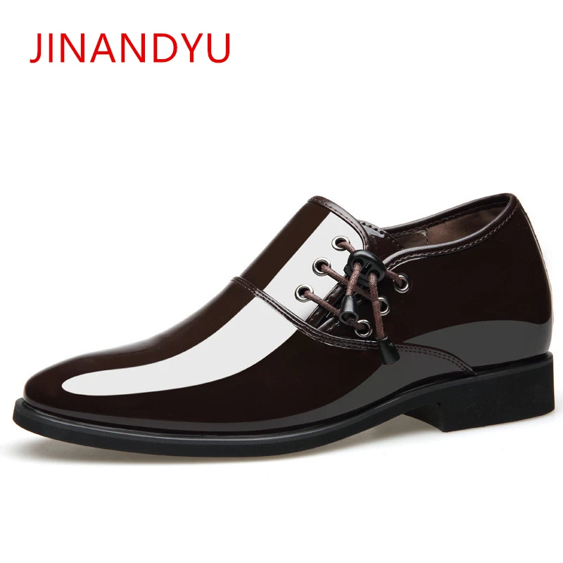 2019 Men's Casual Pantent Leather Shoes Pointed Toe Bridegroom Wedding Shoes 2019 Men's Casual Pantent Leather Shoes Pointed Toe Bridegroom Wedding Shoes