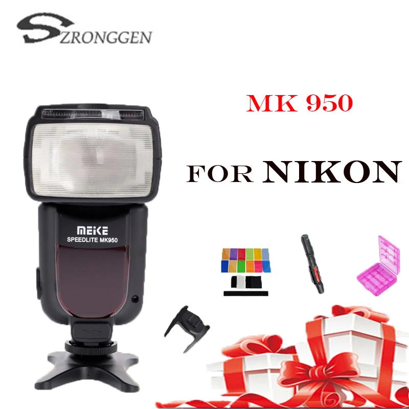 Meike MK950 MK-950 Mark II ttl Slave Беспроводная вспышка Speedlite для Nikon D610 D7100 D5100 D3200 D810 D80 как Yongnuo YN-565EX