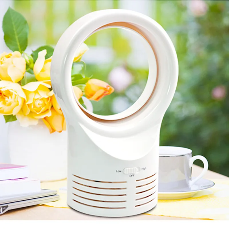 

Leafless fan student small fan Creative Desktop desktop office Mini Electric fan custom made Gift fan