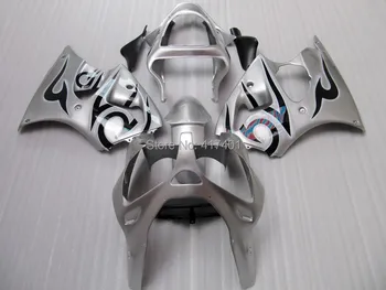 

7gifts fairings kit For KAWASAKI Ninja ZX6R 00-02 ZX-6R 2000-2002 636 00 02 ZX6R 2000 2001 2002 ZX6R 00 01 02 silver black XISPT