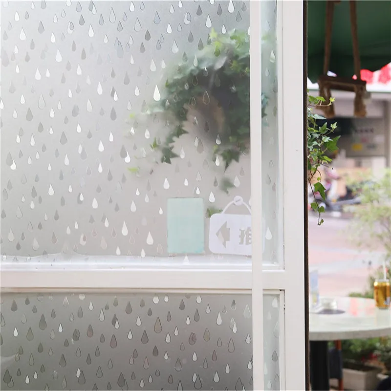 

Funlife Width 30/45/60 cm 3D Privacy No Glue Static Window Cling Glass Film Frosted Window Films Static Cling Vinyl Decorative