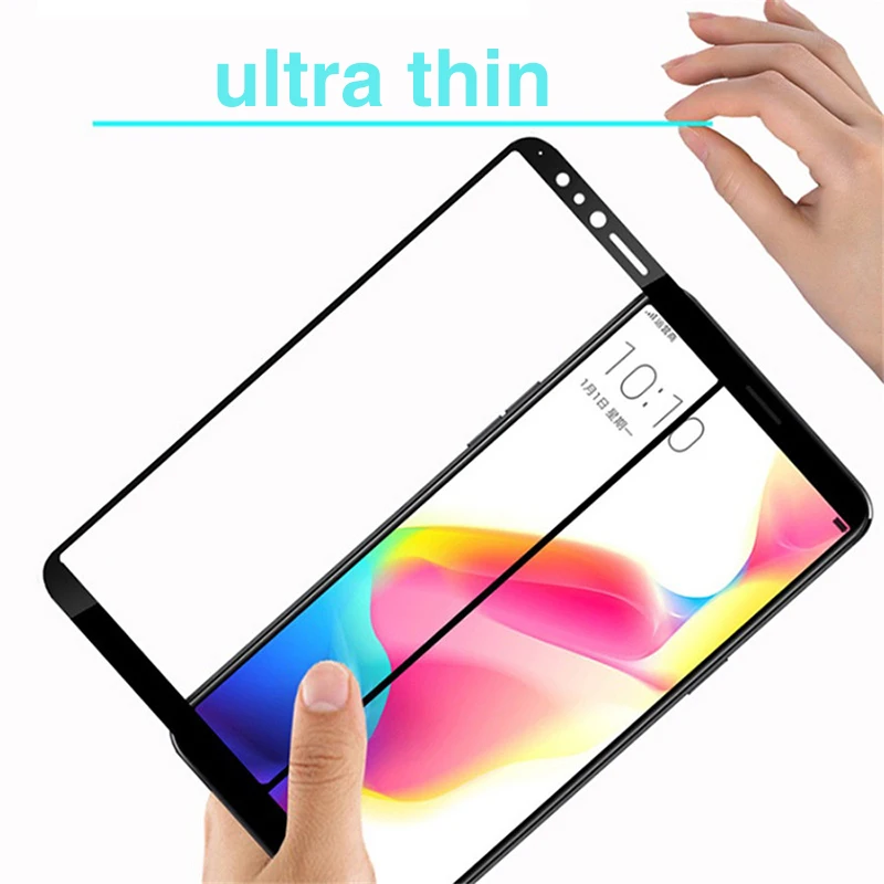 2.5D HD защитная пленка на экран для OPPO F7 F5 чехол закаленное стекло oppo F 7 5 защитное Vivo