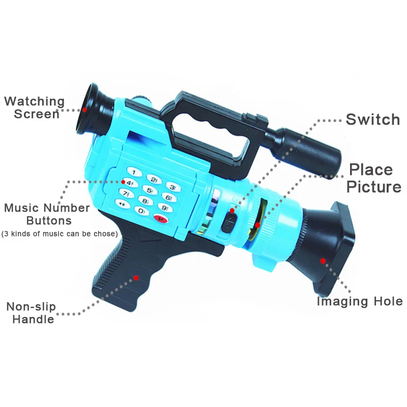 Hot sale Camcorders camera 21*16*6CM Baby toy cameras good quality tell story change pictures good gift for kids 4 kind