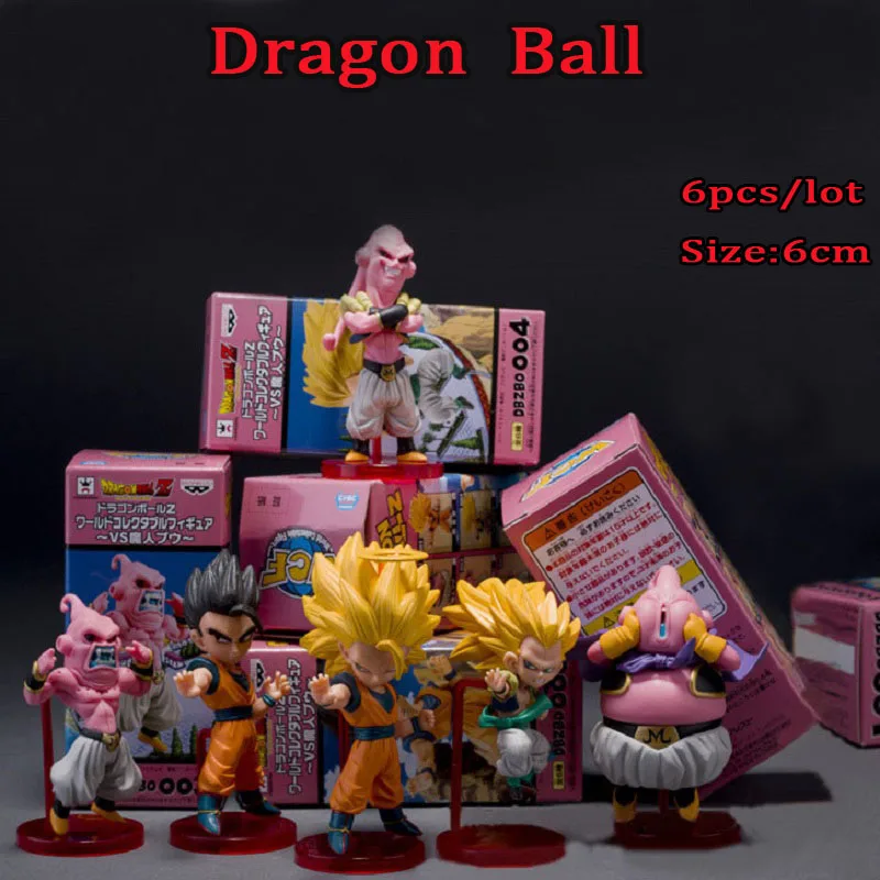 6pcs/Lot Dragon Ball Son Gohan Display Doll Collection Toy Anime Dragon Ball Super Saiyan Action Figure Toys Children Xmas Gift 6pcs/Lot Dragon Ball Son Gohan Display Doll Collection Toy Anime Dragon Ball Super Saiyan Action Figure Toys Children Xmas Gift