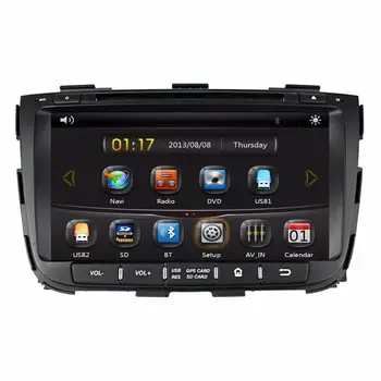 

8" in-dash Car DVD player with GPS(optional),audio Radio stereo,USB/SD,AUX,BT/TV,car multimedia headunit for Kia SORENTO 2013