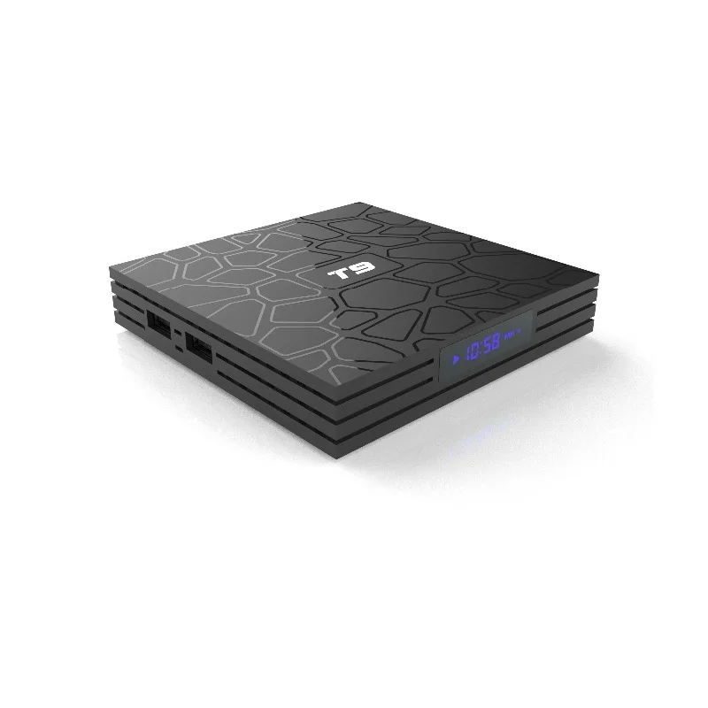 T9 مربع التلفزيون الذكية الروبوت 4 K WiFi الروبوت 8.1 بلوتوث Rockchip RK3328 4 GB RAM 32 GB/64 GB جوجل لاعب HD الذكية مجموعة أعلى مربع التلفزيون 4 K