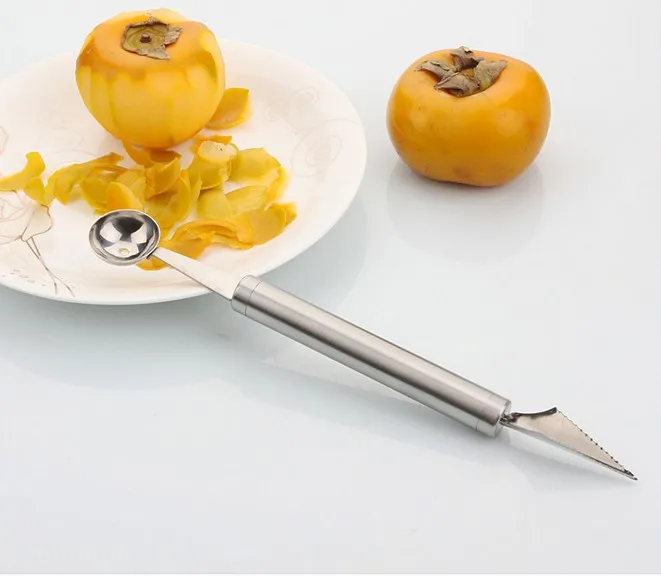 1PC Ice Cream Dig Ball Scoop Spoon Baller Assorted Dishes Watermelon Melon Carving Knife Cutter Gadgets Spatulas Utensils KX 146