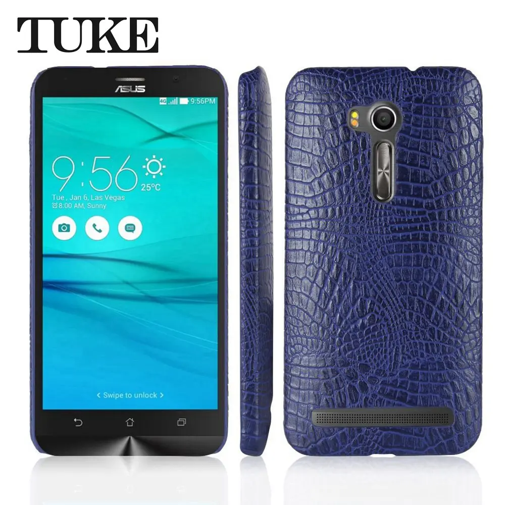 Крокодиловый Чехол TUKE для Asus ZB551KL жесткая задняя крышка из поликарбоната Zenfone GO ПУ