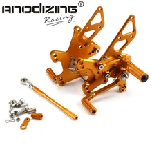 CNC Rearset Foot pegs Rear set For Kawasaki NINJA ZX10R ZX 10R 2010-2014