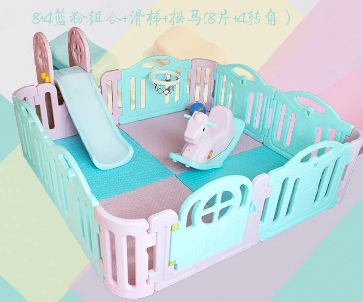 Parc De Jeux Pour Bebe Barre De Cloture En Plastique Pour Mere Et Enfant 14 Pieces Toboggan Pour Enfants Cabane A Cheval Rock Ce Aliexpress