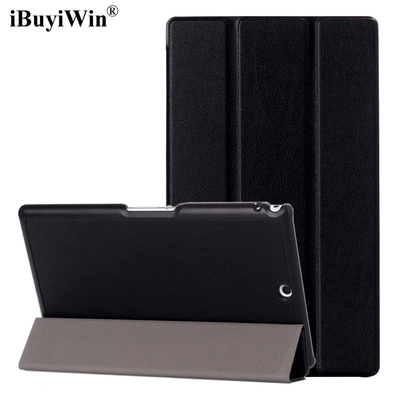 IBuyiWin ультра тонкий из искусственной кожи чехол для sony Xperia Z3 Compact 8," чехол для планшета s складная подставка защитный чехол+ экранная пленка+ ручка