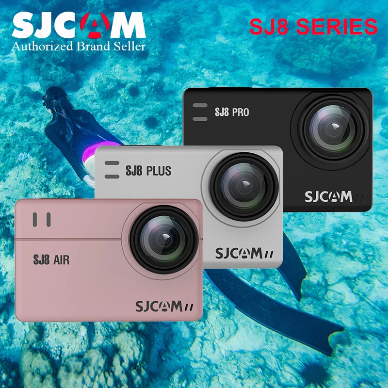 

Original SJCAM SJ8 Air & SJ8 Plus & SJ8 Pro Dual Touch Screen 4k 60fps WIFI Action Camera Remote Control Waterproof Sports DV