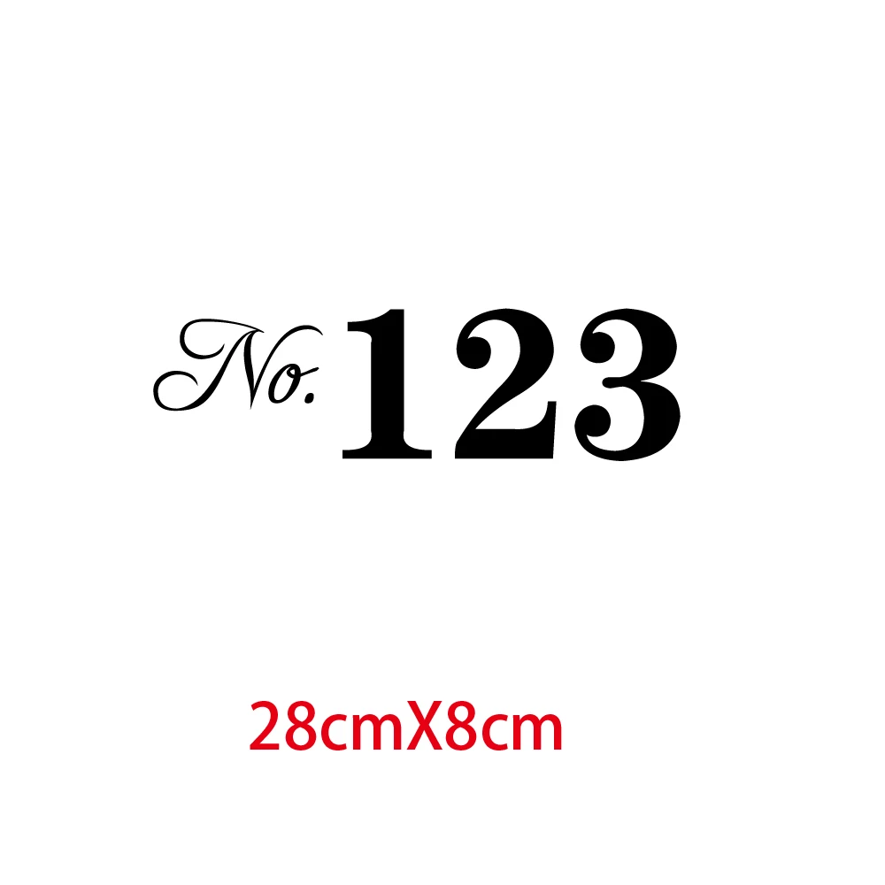 New Arrival Custom Number Doorplate Door Family Personalized Vinyl Sticker For Home Decor House Decoration Decals Modern