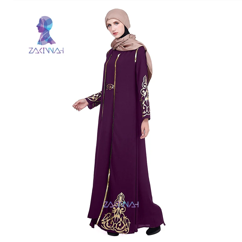 ZK004 Zakiyyah модное мусульманское платье на Ближнем Востоке Рамадан мусульманская