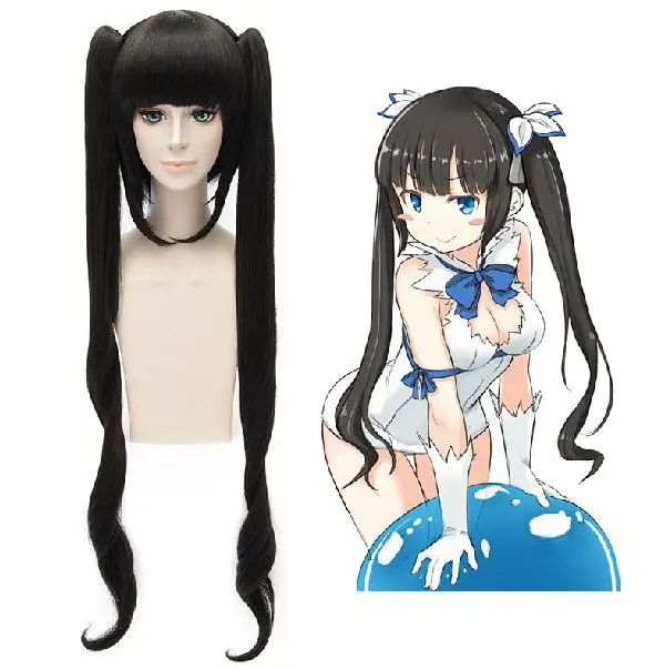 

Beautiful Style 100cm Long Black Ponytails Wig Cosplay Hestia From Light Novel Is It Wrong to Try to Pick Up Girls in a Dungeon