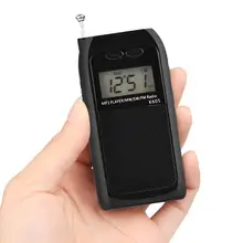 1,18 дюймовый ЖК-цифровой дисплей FM MW SW Полнодиапазонный подключаемый TF карта MP3-плеер внешний динамик мини-радио