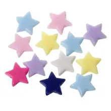 Акриловые бусины-разделители звезда в случайном порядке около 10 мм-11 мм x 9 мм-10 мм, отверстие: около 1,6 мм, 95 шт. Новинка