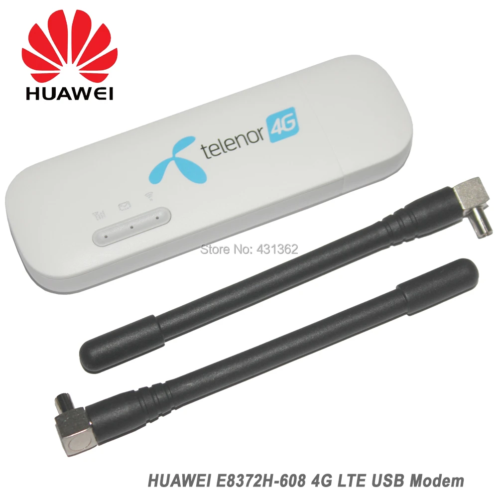 Wholesale 150Mbps HUAWEI E8372 E8372H-608 4G LTE Mobile WiFi Hotspot USB Modem Support LTE FDD B1 B3 B5 B7 B28 For HUAWEI