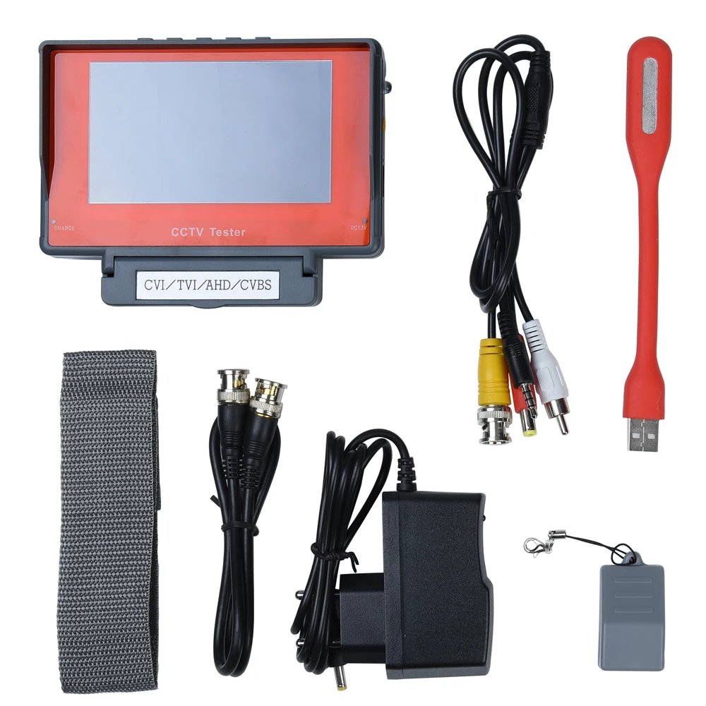 Тестер CCTV hamrotte 4," lcd 4 в 1 AHD/CVI/TVI/CVBS встроенный 3,7 V 4000mA Li аккумулятор CCTV камера тестер Поддержка Max 5MP AHD видеокамера