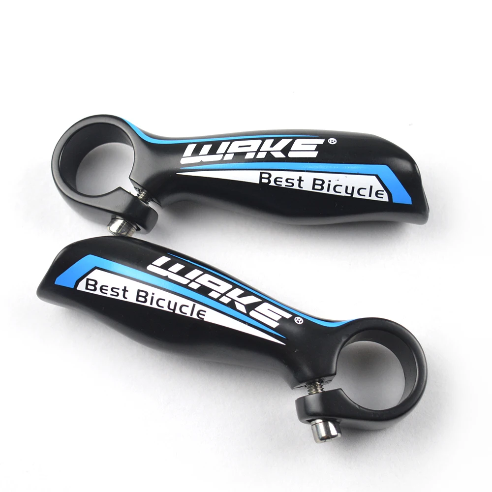 Wake 1 Pair Bicycle Handlebar Ends Aluminum Alloy MTB Mountain Bike Handle Bar Ends 22.2mm Mtb Bicycle Parts Blue / Green / Red