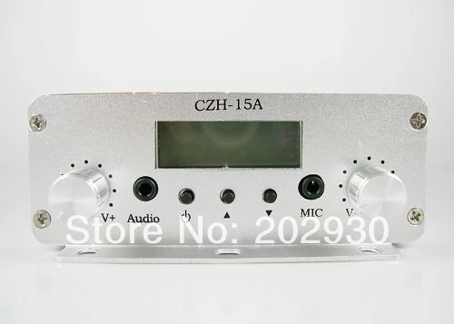 FMUSER CZH CZE 15A 15W FM stereo PLL широковещательный передатчик Бесплатная доставка|broadcast