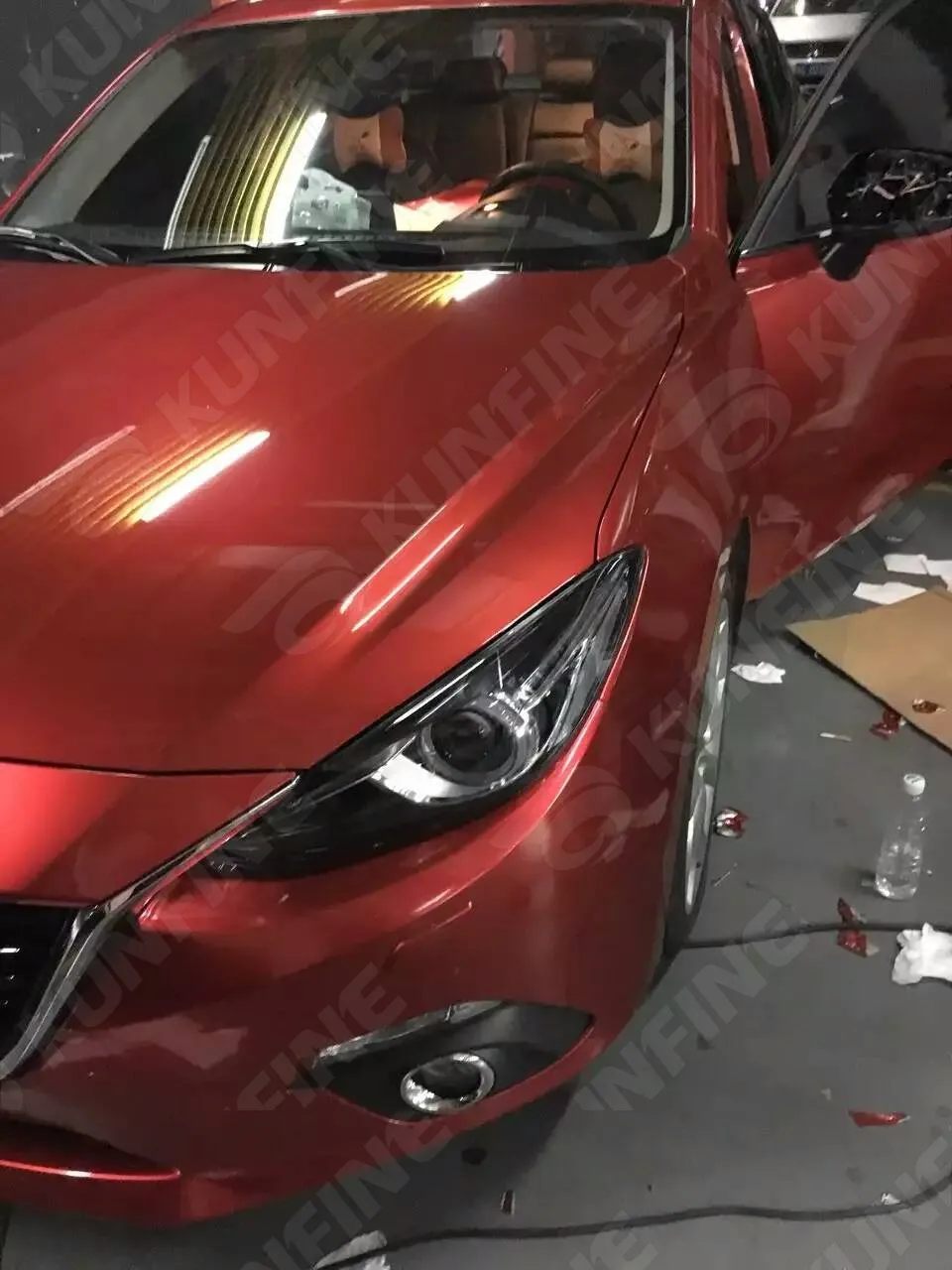 Автомобильный Стайлинг обертывание Аврора красная Автомобильная виниловая пленка стикер машина без воздушных пузырей для автомобильного мотоцикла 1,52*20 м/рулон