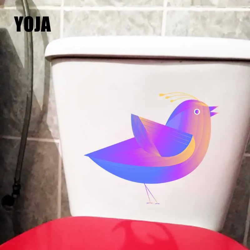 YOJA 23,7X20,4 см сны постепенно меняют Прекрасные Птицы наклейка на крышку в туалете наклейка для спальни домашний декор T5-0699