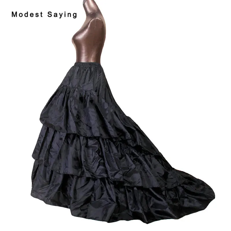 High Quality Black Slip Petticoats Underskirt For Ball Gown Wedding