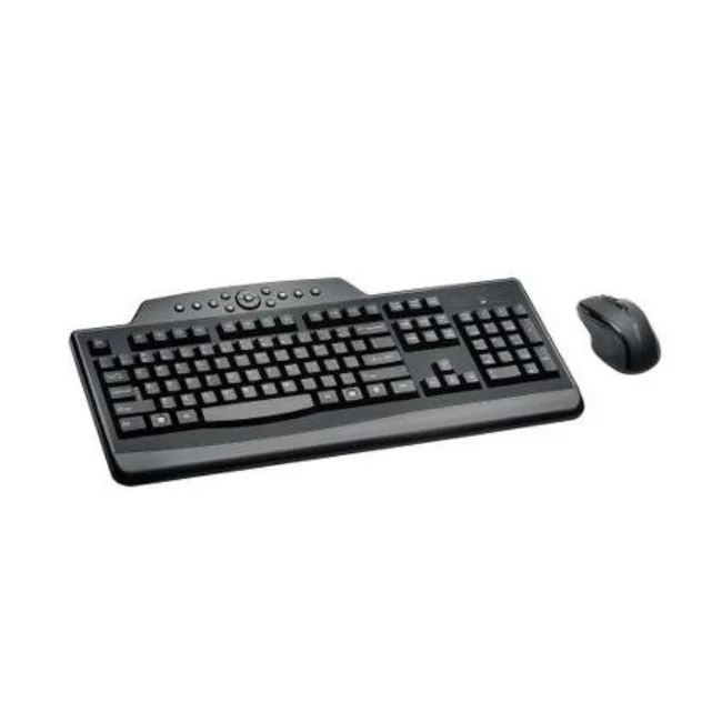 

Kensington Conjunto inalambrico para ordenadores fijos Pro Fit Media, Estandar, Alambrico, USB, Negro, Raton incluido