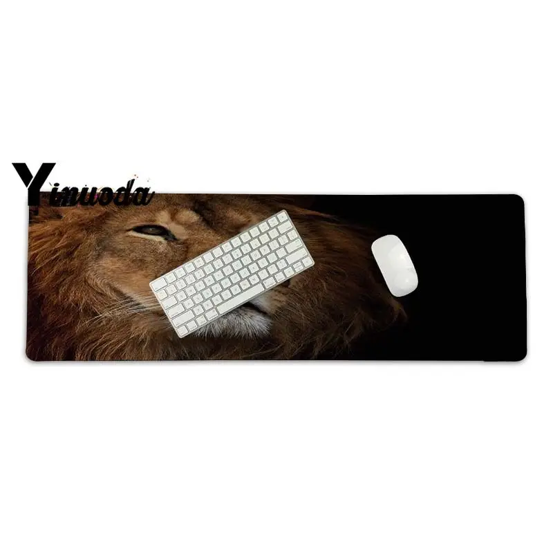 Yinuoda Лев и тигр коврик для мыши геймер игровые коврики размер для 30x90 см скоростная версия игровые коврики для мыши