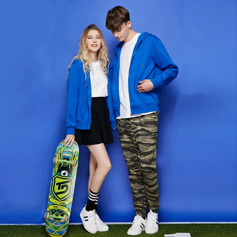  2019 New Hoodies Brand Men Casual Solid Sweatshirt Male Hoody Hip Hop Autumn Winter Zipper Hoodie M