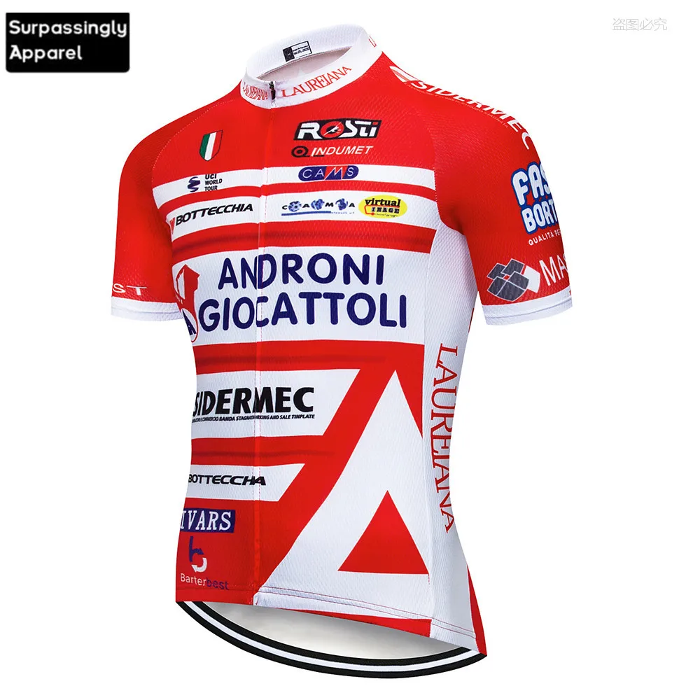 

2019 Quick Dry Breathable ANDRONI Cycling Jersey Short Sleeve Summer Men's Shirt Bicycle Wear Racing Tops Bike Cycling Clothing