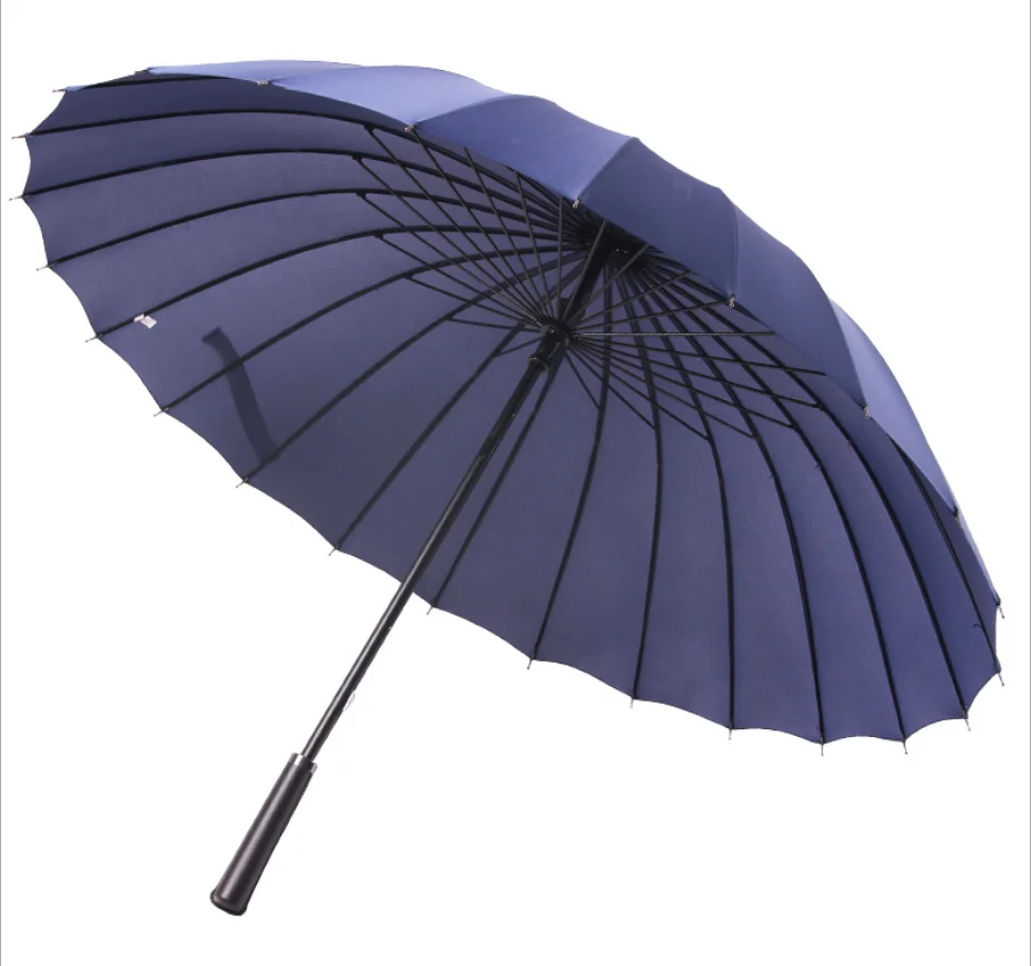 

24 Bone High-quality Umbrella Man Women Long-handled Manually Windproof Outdoor Big Sunny Rain Umbrella