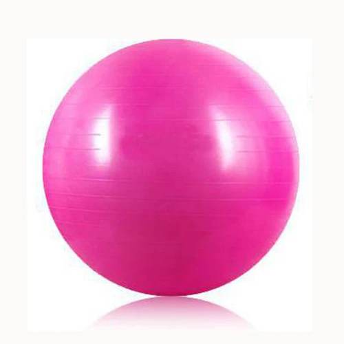 Для занятий спортом, пилатеса фитнес-мяч для йоги упражнения шары арахиса упражнения баланс гимнастическая площадка 55 см - Цвет: Розовый