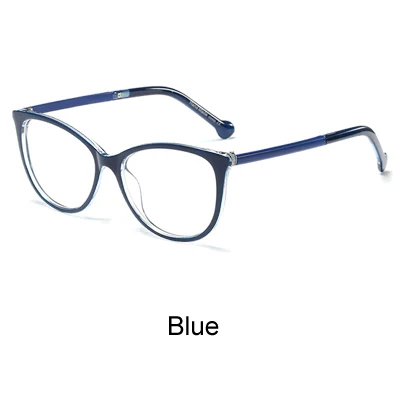 Ralferty винтажные очки прозрачные, оправа женские прозрачные очки Оптические очки от близорукости lunette de vue F95169 - Цвет оправы: Синий