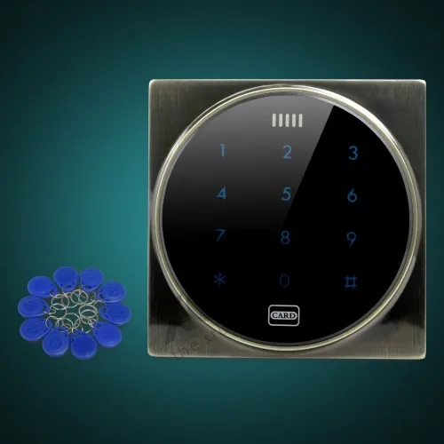 

HOMSECUR Waterproof Touch Keypad 125Khz RFID Proximity Reader Access Control+10* Keyfobs